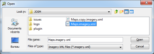 Josm open imagery xml.png