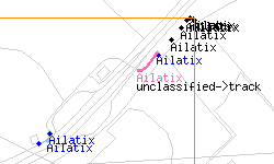 3 moved nodes in blue, some new in black and a reclassified highway.