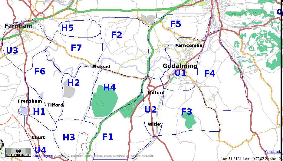 Southwest Surrey 'cake'