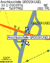 korrekte Darstellung des gleichen Bereiches