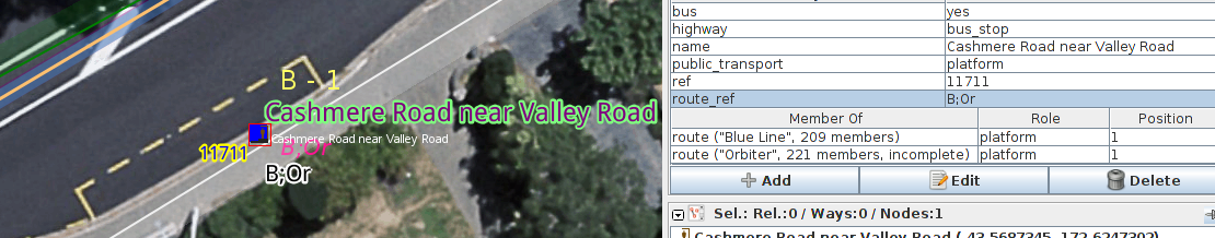 Add a route_ref tag and add the node to the appropriate route relations. Observe that MapCSS and PT_Assistant show these for comparison