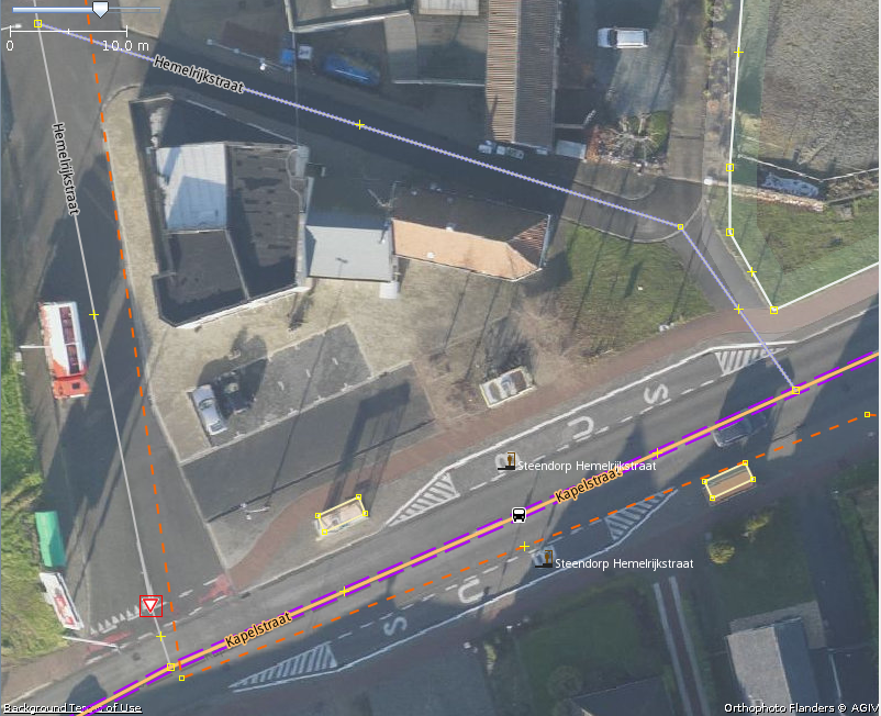 Adding extra detail to an already mapped bus stop in Belgium