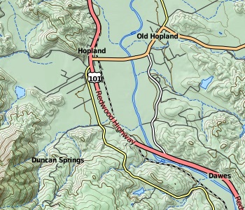 Example of a US highway shield on the Redwood Highway (US 101), CA.