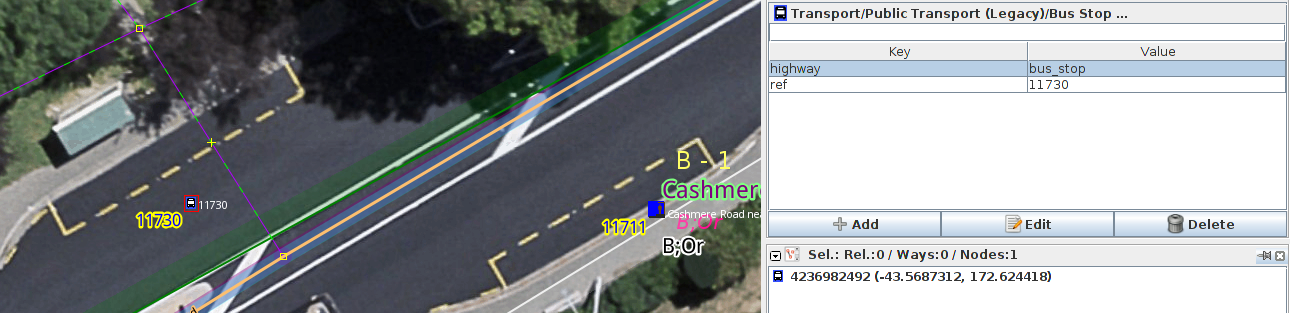 Start working on the bus stop of the northern side