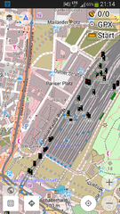 Eisenbahnsignale der OpenRailwayMap als Overlay (OsmAnd 2.0)