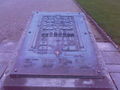 A public tactile map made of bronze in Hannover, Germany, showing the royal gardens in Herrenhausen.