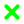 Symbol green X.svg