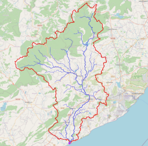 Sarada River Basin map