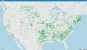 Map from Mapshaper showing OSM objects tagged with ref:US:NID