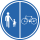 Belgium-trafficsign-d9 foot bicycle.svg