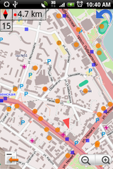 ver/editar punto/transporte osm sobre el mapa