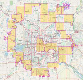 A map of the Twin Cities