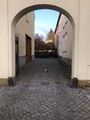 Guard stones in Schlossstraße, Neustrelitz, Germany