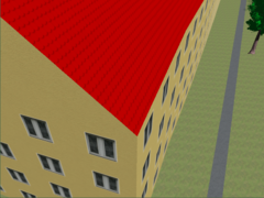 roof:material=roof_tiles en OSM2World