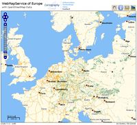 Screenshot of OSM WMS Europe
