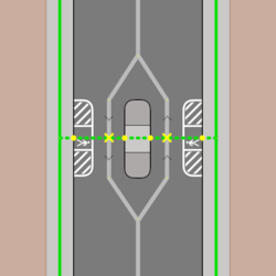 Crossing island buffer markings.png