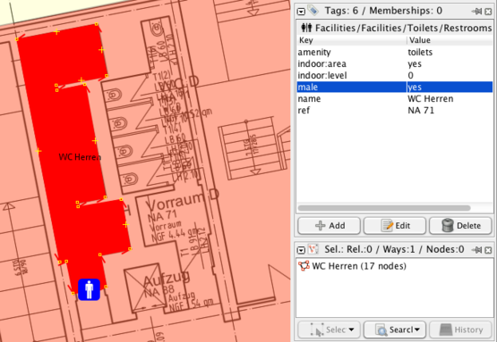 Indoor area and tags