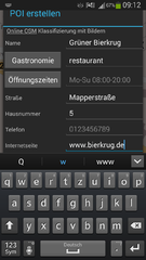 Direkte Bearbeitung und Ergänzung von Points of Interest (POI) in OpenStreetMap