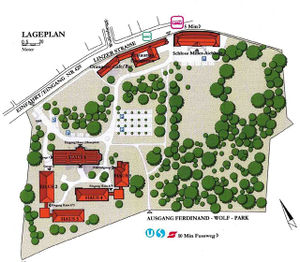 Europahaus Wien, map of park