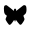 Butterfly black white.svg