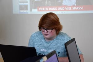 Max Leuk bereitet sich auf den Mapathon vor