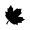 Maple leaf black white.svg