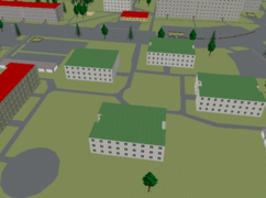 roof:material=grass en OSM2World