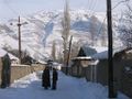 Winter landscape in Khorog