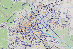 OpenMap.lt Public transport in Vienna