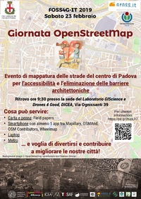 Locandina evento mappatura OSM